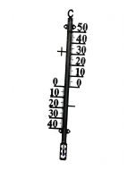 Buitenthermometer metaal zwart 38cm