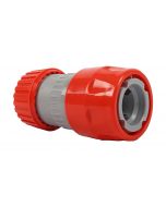 Snelkoppeling ø 12-18mm met stop en slanghouder (pvc) op kaart