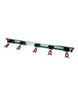 Bruns - Gereedschapsrail - 5 Gereedschapsklemmen - 75 centimeter