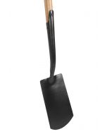 Spade - Met hals en lip - Gehard staal - Essenhouten steel - 76 cm