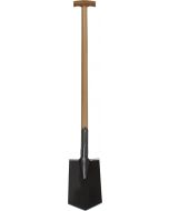 Spade - I.T. - Met opstapje - Blank gepolijst - Essenhouten steel - 90 cm