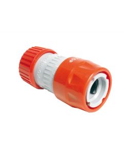 Snelkoppeling met stop en slanghouder ø 12-18 mm (pvc)