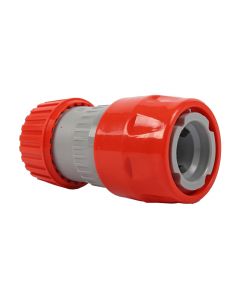 Snelkoppeling ø 12-18mm met stop en slanghouder (pvc) op kaart