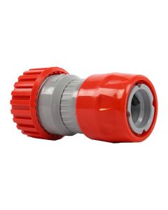 Snelkoppeling ø 18-23mm met stop en slanghouder (pvc) op kaart