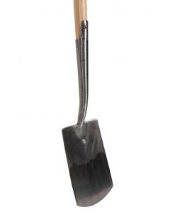 Spade - Met hals en lip - Blank gepolijst - Essenhouten steel - 76 cm