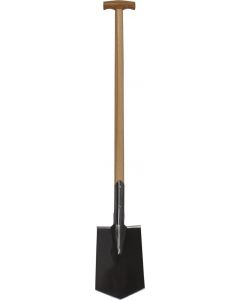 Spade - I.T. - Met opstapje - Blank gepolijst - Essenhouten steel - 90 cm